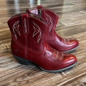 Ariat red booties